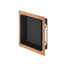 Schluter Systems Design Prefabricated Vapor-resistant Lightweight Waterproof Shower Niche - Made of Powder-Coated Aluminum for Tiled Walls - 11-3/4" Width, 11-3/4" Height, 3-5/8" Depth, Matte Black - DNA1MGS