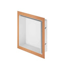 Schluter Systems Design Prefabricated Vapor-resistant Lightweight Waterproof Shower Niche - Made of Powder-Coated Aluminum for Tiled Walls - 11-3/4" Width, 11-3/4" Height, 3-5/8" Depth, Matte White - DNA1MBW