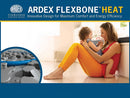 Ardex Flexbone Electric Radiant Floor Heating Kit with Heating Uncoupling Membrane UH905, Heat Cable (Heating Wire), Thermostat, and Safe Installation Tools