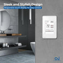 OJ Microline Radiant Floor Heating WiFi Programmable Touchscreen Thermostat For Home, with Bluetooth, Floor Temperature Sensor, Built-in GFCI, for Indoor Underfloor Radiant Heating System UWG4-4999