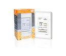 Schluter Systems Ditra-Heat-ERT Thermostat with Floor Sensor - Ideal for Home Floor Heating - Programmable Touchscreen, Energy Monitoring, Built-in GFCI - DHERT102/BW