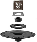 Prova-Bonding-Flange-with-Grate-Assembly-chrome