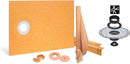 All-in-one Waterproof Shower Kit with 38"x60" Off-set Tray, 2" Flange and 4" Drain Cover