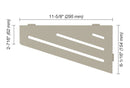 Schluter Systems Kerdi Quadrilateral Corner Shelf-E Design All Styles, Colours