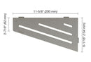 Schluter Systems Kerdi Quadrilateral Corner Shelf-E Design All Styles, Colours