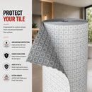 nVent Nuheat 2000005808 Uncoupling Heating Membrane, 54 Sq Ft Roll, Non-Woven Polypropylene Heating Pad, Waterproof and Anti-Fracture Floor Underlayment for Underfloor Heating System