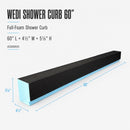 Wedi Waterproof, Durable, Prefabricated, Full Foam, Vapor-Resistant "Lean" Shower Curb, for Tiled Shower Surrounds - 3 1/2 Inch x 2 Inch x 60 Inch (5 Ft) Long (US3000038)