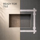 Wedi Prefabricated Durable Polystyrene Building Panel Waterproof Shower Niche, 16 Inch x 12 Inch, for Tiled Shower Surrounds (US3000004)