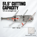 Montolit Masterpiuma Power 5 Manual Tile Cutter For Large Format Tiles, 51.5" (131 cm), 131P5