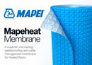 Mapei Mapeheat Lightweight, Uncoupling, Crack Isolation and Waterproofing Membrane, 54 Sq Ft Roll, 7/32 Inch Thick for Radiant Floor Heating System Installation (2855915)