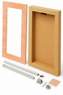 Schluter Systems Kerdi Board SNLT Prefabricated Waterproof Vapor-tight Shower Niche with LIPROTEC LED Lighting and Frame, 12 Inch x 28 Inch, KB12SNLT3WWF