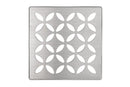 Schluter Systems Kerdi 4 Inch Square Grate Assembly – Stainless Steel Shower Drain Cover, Ideal for Bathroom or Wet Rooms