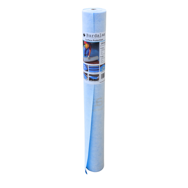 Bardalas Multi-Purpose Temporary Surface & Floor Protection Mat 40 In x 45 Ft Reusable Roll, 150 Sq Ft for Construction Projects - Protects Hardwood, Tile, Carpet, Countertops, Bathtubs (KA-BA-TFP4045)