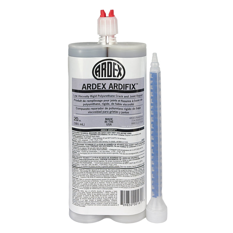 Ardex ARDIFIX, Low Viscosity Rigid Polyurethane Crack Filler and Joint Repair, 20 oz. (591 ml)