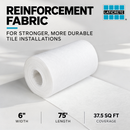 Laticrete Waterproofing and Anti-Fracture Reinforcing Fabric, 37.5 Sq Ft (6 In x 75 Ft) Roll for 9235 Liquid Membrane, for Tile and Stone Installations