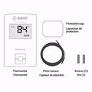 Mapei Thermo Basic Non-programmable Thermostat 2855401 for Electric Radiant Heated Floors, for 120V/240V Underfloor Heating Cables with Floor Temperature Sensor and Built-in GFCI