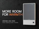 Drexma Relay/Power Module for Electric Radiant Floor Heating, with Class A GFCI, Multi-Voltage for 120-240V Heating Cables, for Use with Programmable Touchscreen Smart WiFi Thermostat (USG-4000)