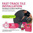 ARDEX 8+9, Rapid Waterproofing and Crack Isolation, Compound Kit, Solvent-Free, Cement-based Membrane, for Commercial and Residential Bathrooms 3 Gal + 27 Lbs, Gray