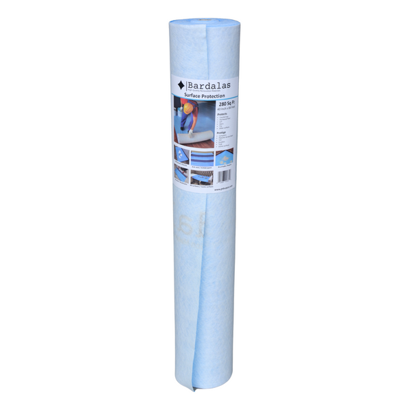 Bardalas Multi-Purpose Temporary Surface & Floor Protection Mat 40 In x 84 Ft Reusable Roll, 280 Sq Ft for Construction Projects - Protects Hardwood, Tile, Carpet, Countertops, Bathtubs (KA-BA-TFP4084)