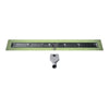 Profilitec Showertec Linear Drain Channel Body with Center Outlet and Integrated Waterproofing Flange for Tile Showers, Floor-Level Wet Rooms and Modern Bathroom Systems