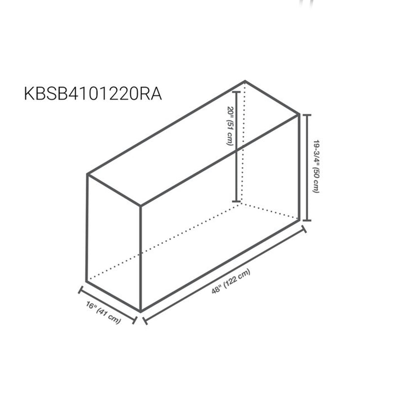 Schluter-KERDI-BOARD-SB Rectangle Prefabricated Waterproof Shower Bench (Rectangle 48"x16"x20") KBSB4101220RA