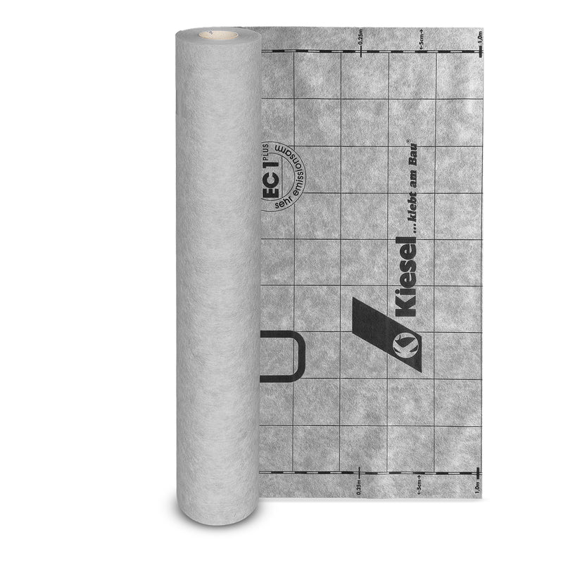 Kiesel 60337 Uncoupling Sealing Waterproofing Membrane, 323 Sq Ft Roll, Thin Flooring Underlayment for Indoor Walls and Floors, Alkali Resistant Mat for Kitchen and Bathroom Floor Tile