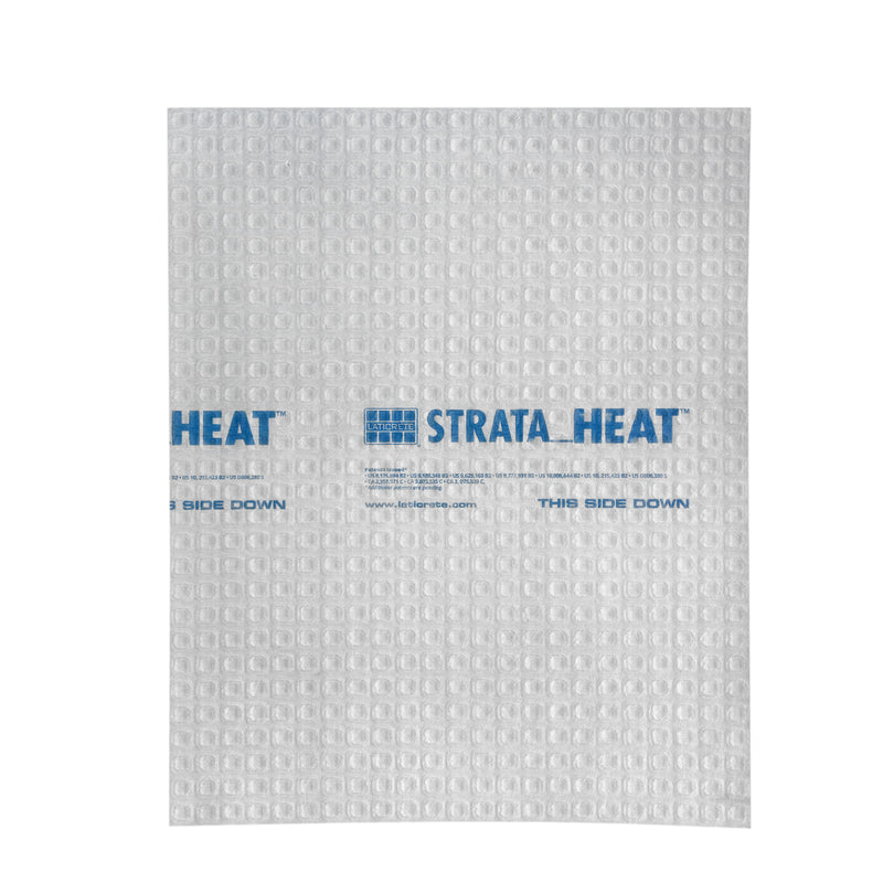 Laticrete 0177-1084-H STRATA HEAT Mat - Floor Heating Uncoupling and Waterproofing Polypropylene Membrane Underlayment Sheet