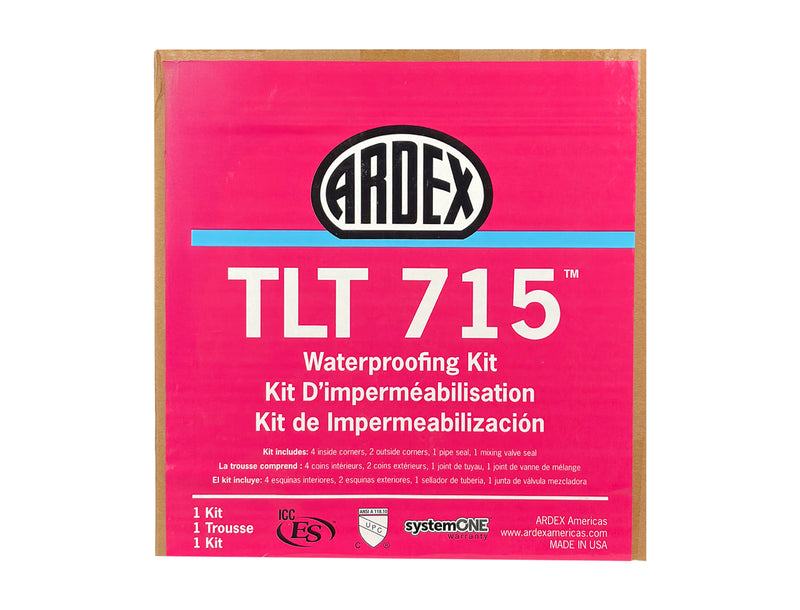 ARDEX TLT-715 Waterproofing Kit – Complete Tile & Stone Waterproofing Solution with Pipe Seal, Valve Seal and Corners – Durable, Anti-Fracture, Moisture Protection for Showers & Wet Areas