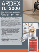 ARDEX TL 2000 Fiber Reinforced Self-Leveling Floor Underlayment, Cement-Based Polymer-Modified Compound for Interior Concrete, Wood, Tile, 50 Lbs Bag, 38119