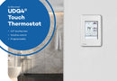 OJ Microline Touchscreen Programmable Radiant Floor Heating Thermostat 120/240V, Dual Sensing with Class A GFCI and Floor Temperature Sensor, UDG4-4999