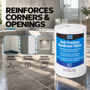 Laticrete Waterproofing and Anti-Fracture Reinforcing Fabric, 37.5 Sq Ft (6 In x 75 Ft) Roll for 9235 Liquid Membrane, for Tile and Stone Installations