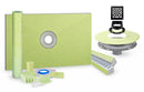 Profilitec Showertec Complete Waterproof Shower Kit with 32" x 60" Center Tray, Drain Kit, Curb, Foiltec Membrane System and 4" Drain Cover for Tile-Ready Shower Installations