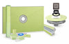 Profilitec Showertec Complete Waterproof Shower Kit with 32" x 60" Center Tray, Drain Kit, Curb, Foiltec Membrane System and 4" Drain Cover for Tile-Ready Shower Installations