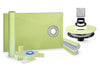 Profilitec Showertec Complete Waterproof Shower Kit with 32" x 60" Offset Tray, Drain Kit, Curb, Foiltec Membrane System and 4" Drain Cover for Tile-Ready Shower Installations