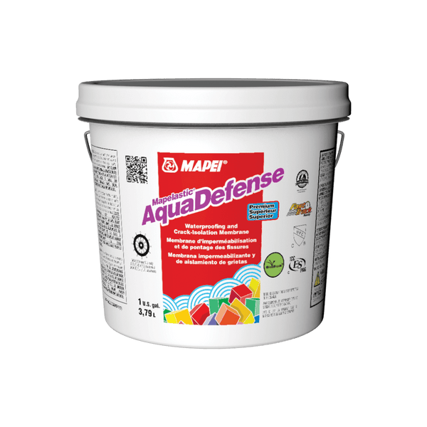 Mapei Mapelastic Aquadefense Waterproofing and Crack Isolation Membrane Pail