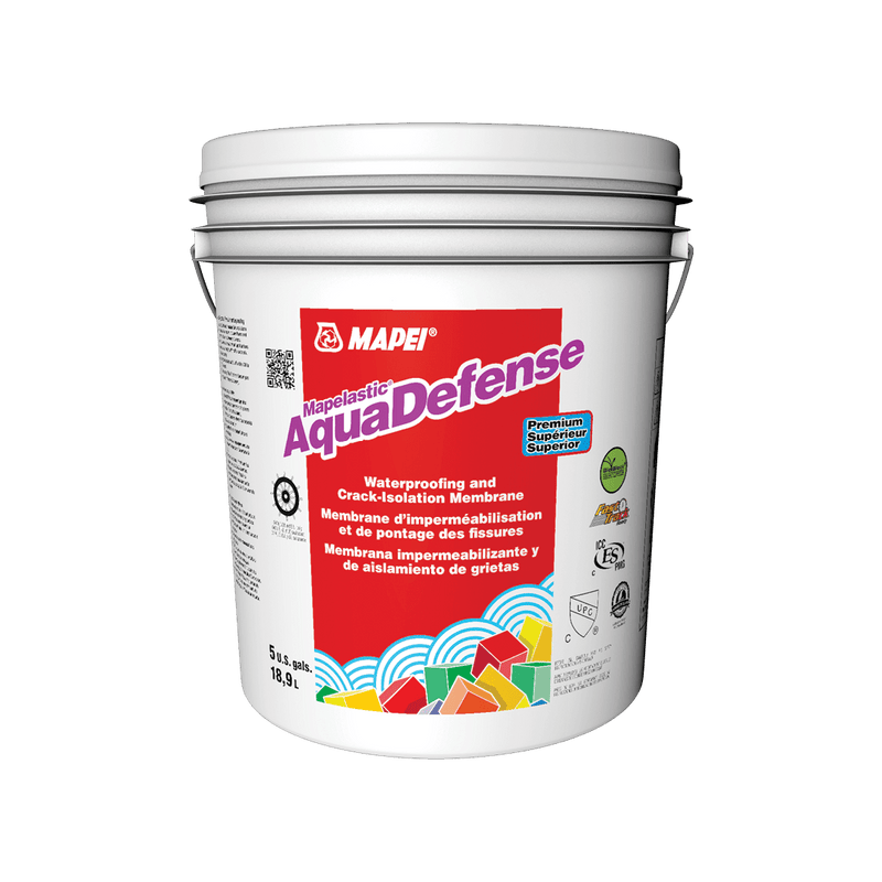 Mapei Mapelastic Aquadefense Waterproofing and Crack Isolation Membrane Pail