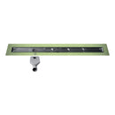 Profilitec Showertec Linear Drain Channel Body with Offset Outlet and Integrated Waterproofing Flange for Tile Showers, Floor-Level Wet Rooms and Modern Bathroom Systems