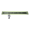 Profilitec Showertec Linear Drain Channel Body with Offset Outlet and Integrated Waterproofing Flange for Tile Showers, Floor-Level Wet Rooms and Modern Bathroom Systems
