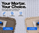 Laticrete STRATA MAT High-Performance Uncoupling Membrane, 150 Sq Ft Roll, 1/8 Inch Thick, Load Bearing Vapor Management Uncoupling Mat for Ceramic and Stone Tile