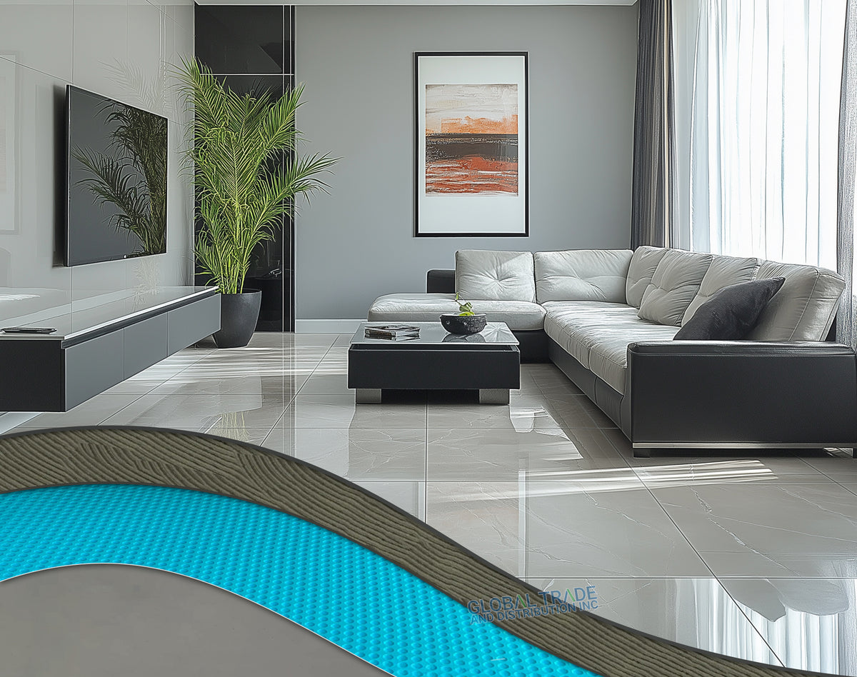 flexwitme UNDERGROUND YOKO バラクラバ Bardalas Uncoupling Waterproofing Membrane Roll - 323 Sq Ft