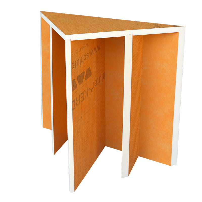 Schluter Systems Kerdi-Board-Sb Triangular Shower Bench 16" X 16" , Model: KBSB410TA