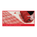 Nuheat Mesh Electric Radiant Floor Heating Kit: nVent Heating Cable 240V Pre-Attached To Adjustable Adhesive Mat with Nuheat Thermostat