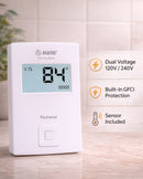 Mapei Thermo Basic Non-programmable Thermostat 2855401 for Electric Radiant Heated Floors, for 120V/240V Underfloor Heating Cables with Floor Temperature Sensor and Built-in GFCI