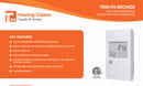 TRM-FH-Bronze Radiant Floor Heating Digital Non-programmable Thermostat For Home, with Floor Temperature Sensor, Built-in GFCI, for Indoor Underfloor Heating System, 120V-240V Electric Warming Cable