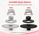 Prova Waterproofing Shower Kit: Shower Tray, Bonding Flange, Waterproofing Membrane and Grate Assembly, Strainer, Joint Sealant