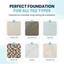 Bardalas Uncoupling Waterproofing Membrane, 108 Sq Ft Roll, 1/8 Inch Anti-Fracture Mat, Crack Isolation Flooring Underlayment for Bathroom Floor Tile, Subfloor