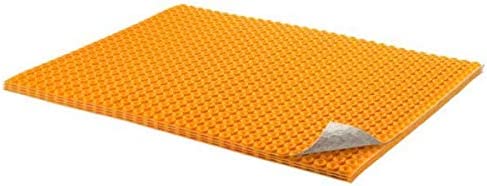 Schluter Systems Ditra Heat Peel and Stick DUO Membrane, 8.4 Sq Ft (0.78 Sq M) Sheet, DHDPS8MA, Mortar-Free Waterproofing Uncoupling Underlayment for Floor Warming
