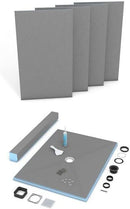 Wedi Fundo Primo Waterproof Complete Shower Kit, 3 Ft by 4 Ft, (36" x 48"), US2000009