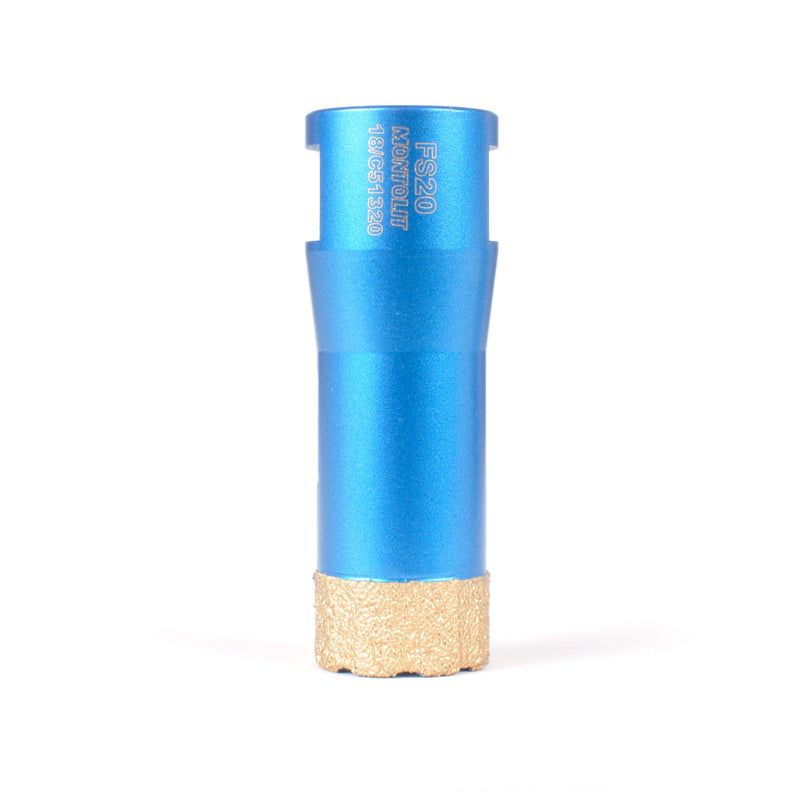 Montolit Mondrillo Gold - High-Quality Dry Diamond Core Bit for Fast Drilling Through Porcelain, Ceramic, and Natural Stone, Fits Standard Angle Grinders