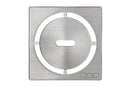 Schluter Systems Kerdi 4 Inch Square Grate Assembly – Stainless Steel Shower Drain Cover, Ideal for Bathroom or Wet Rooms